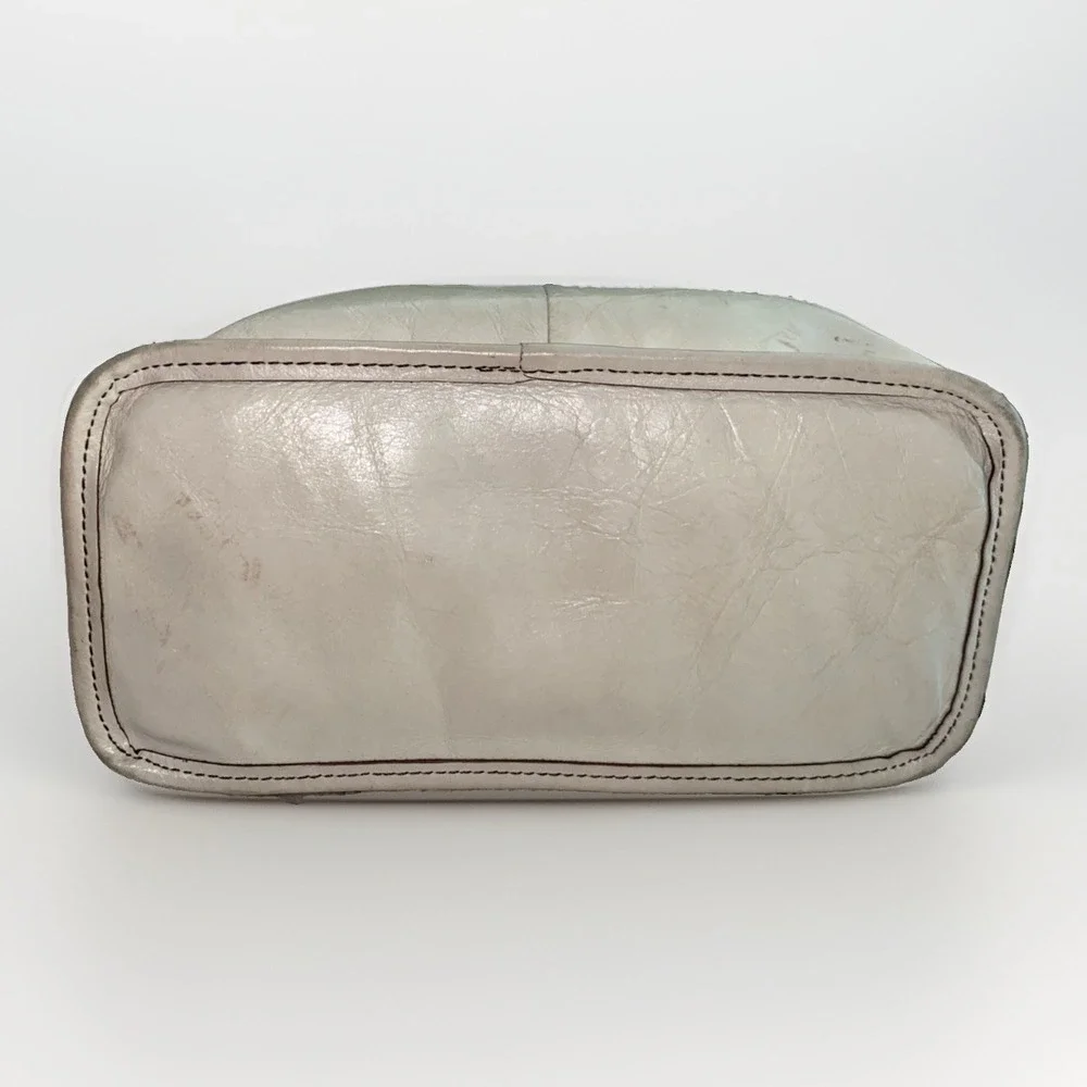 HOBO Aviva Cream Leather Crossbody Bag Ivory Adjustable Shoulder Purse